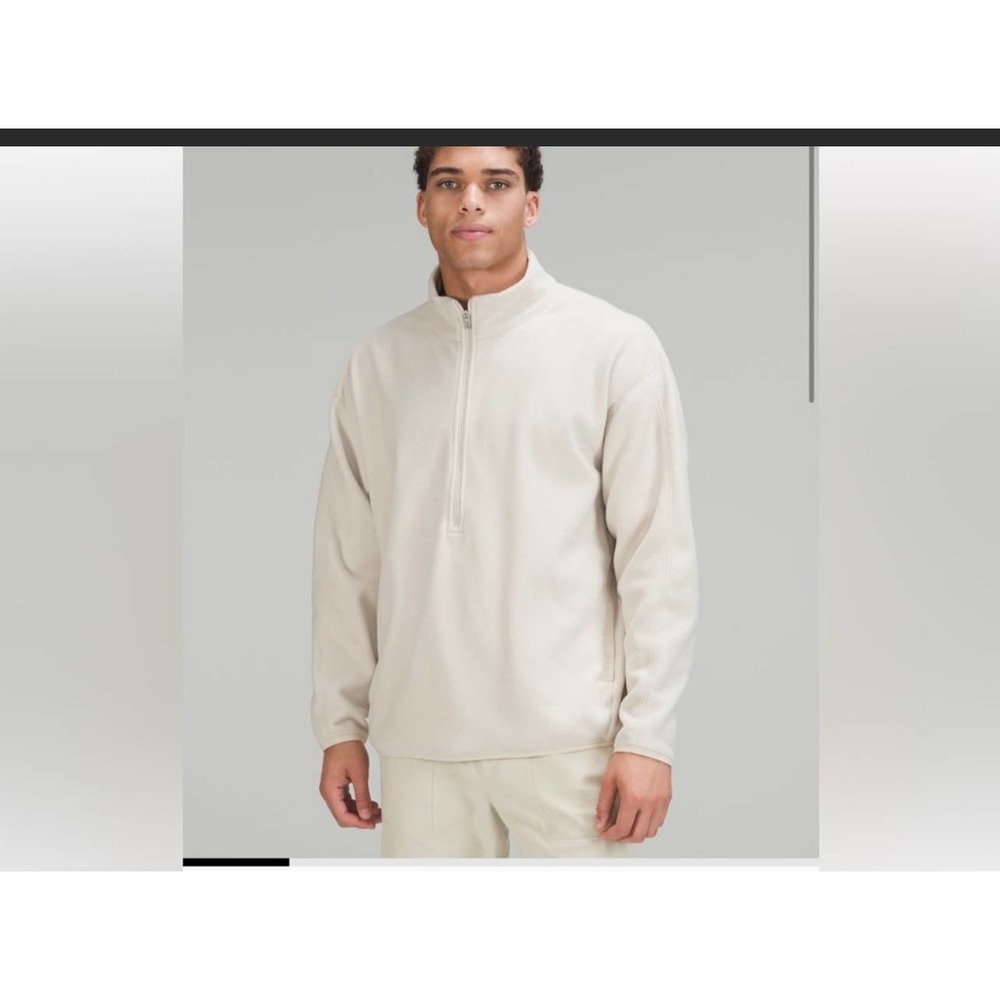 Lululemon Oversize Fit Fleece Half Zip Henley Sweater Mens Size: L